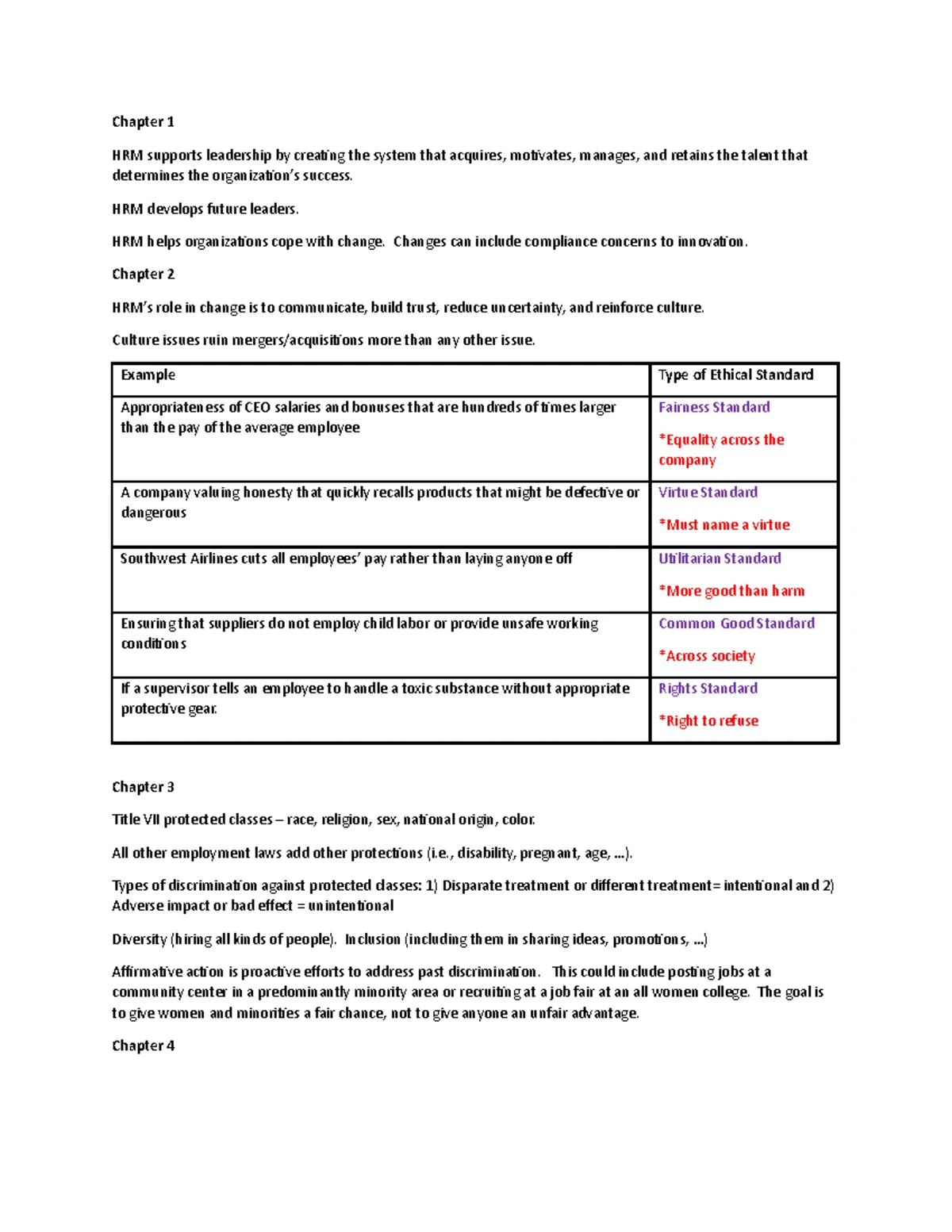 Chapter 1- Study Guide/ Concept Notes - Study Guide C202 Managing Human ...