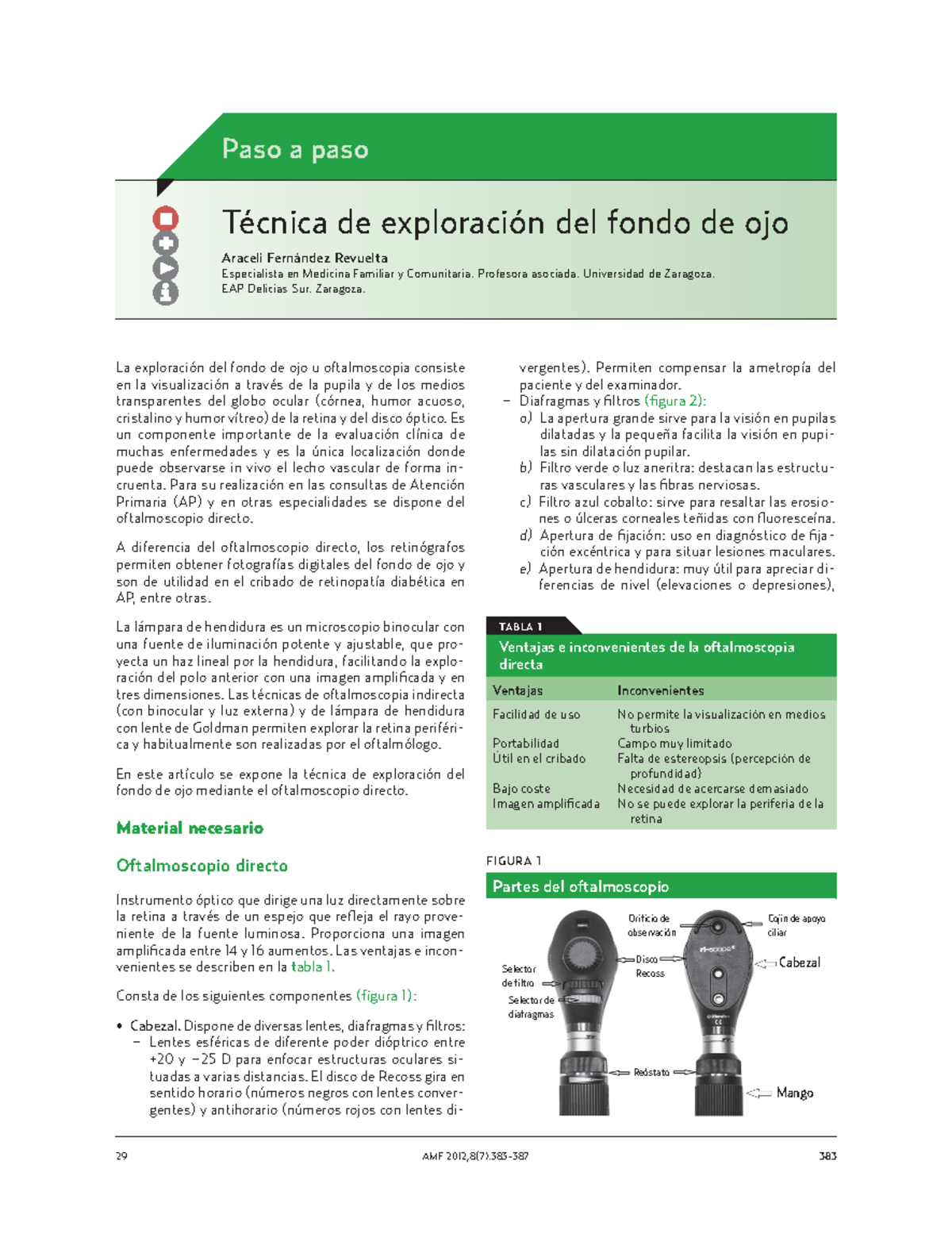 Fondo de ojo normal - ....... - La exploración del fondo de ojo u ...