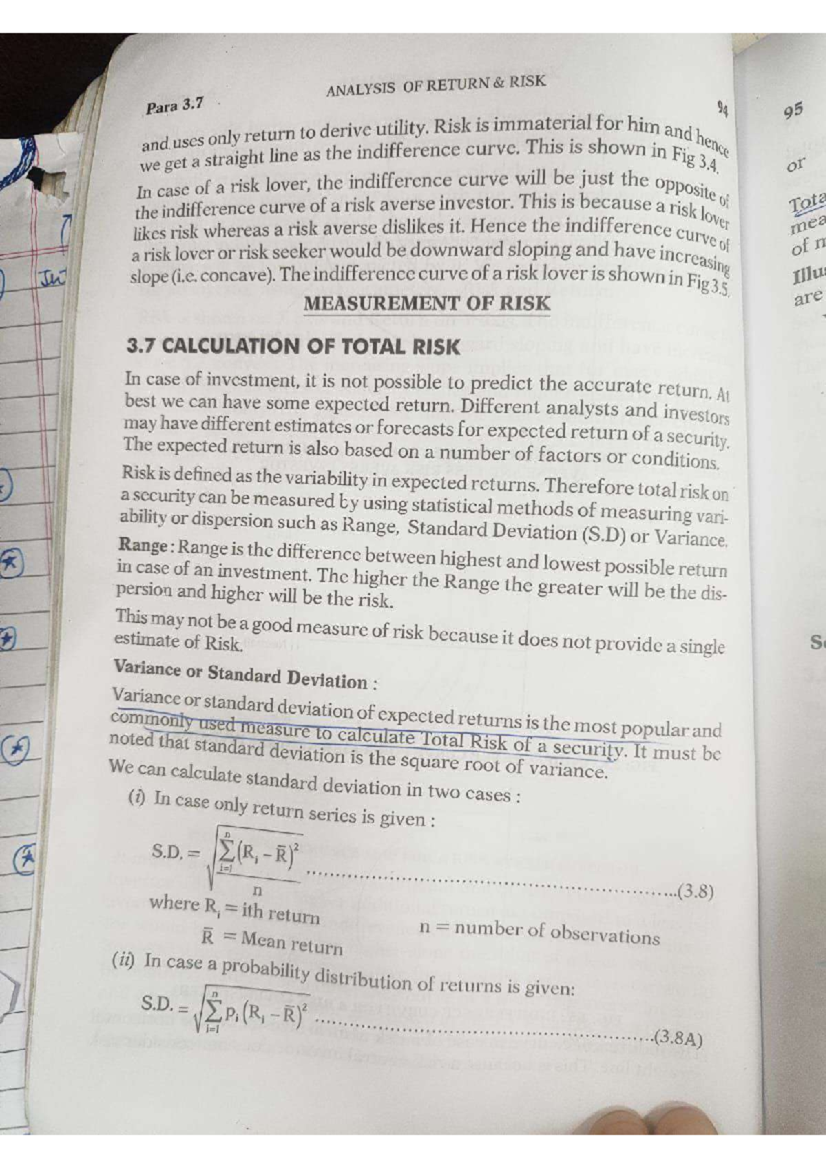 ANALYSIS OF RETURN RISK (FIN 301) - Total and Systematic Risk ...