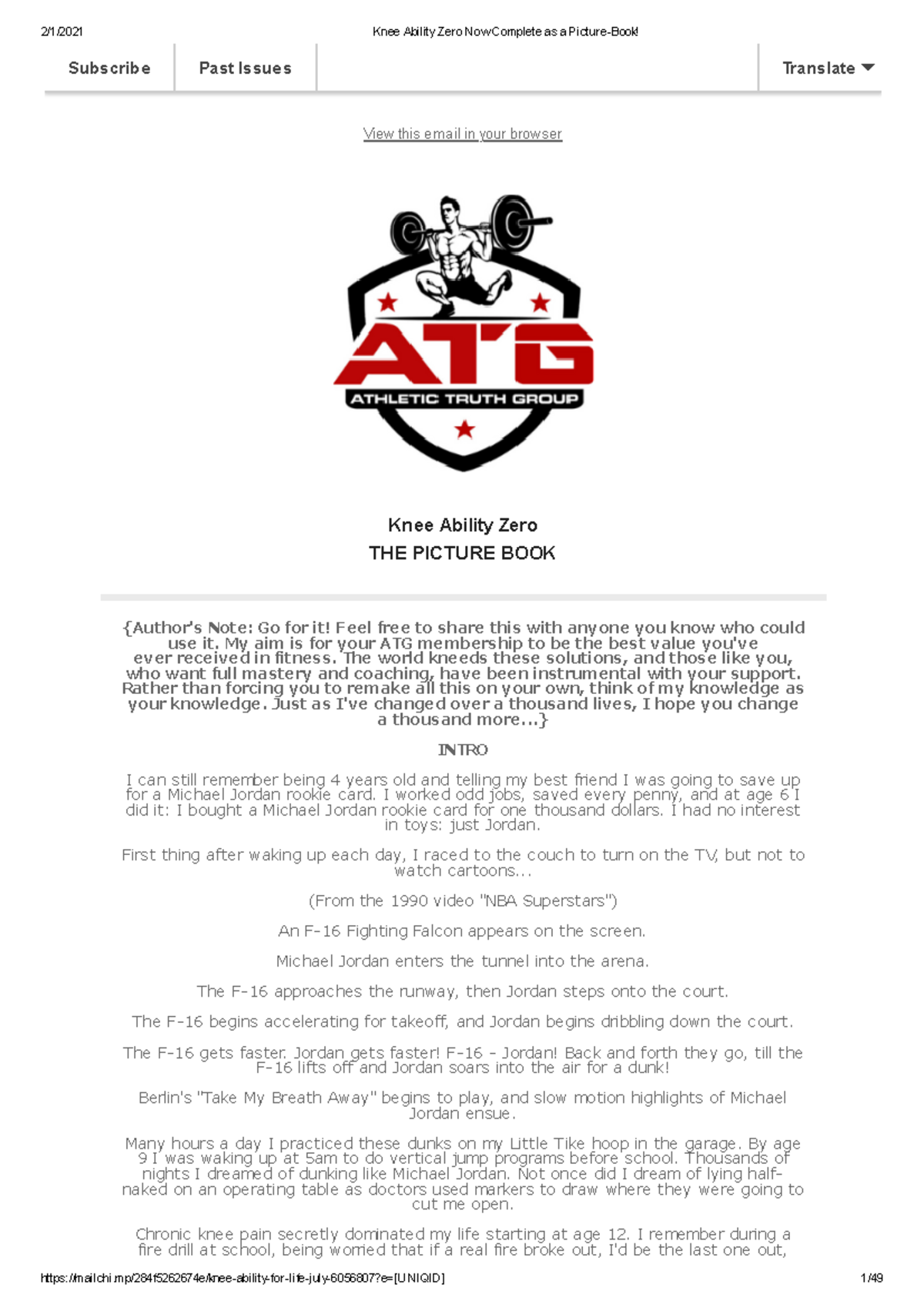 KNEE ABILITY ZERO、ATG FOR LIFE 膝痛のための海外本 Knee Ability Zero: Patrick, Ben: 9798985135800: Amazon.com: Books