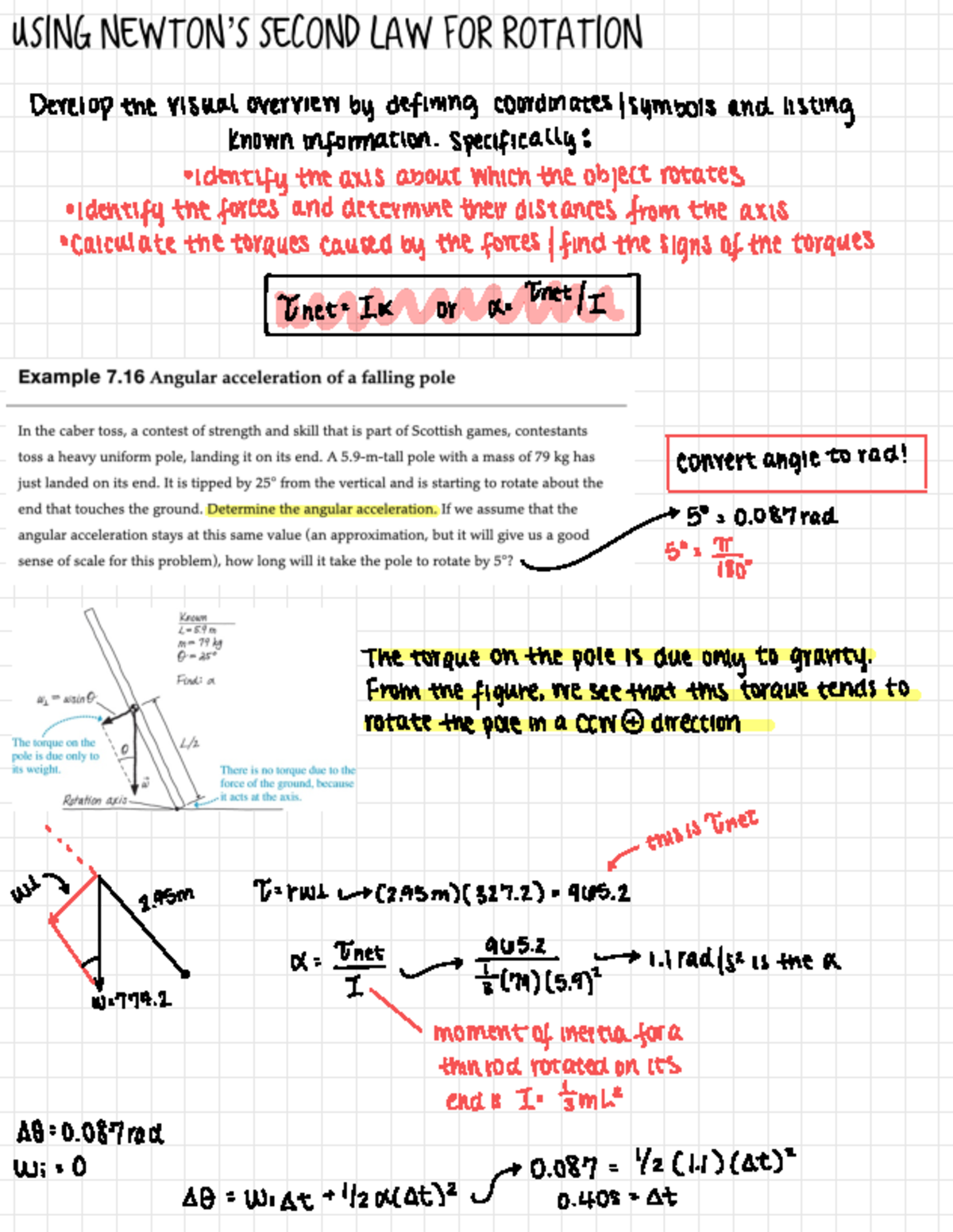 Forces and Torques in Rotational Motion - Studocu