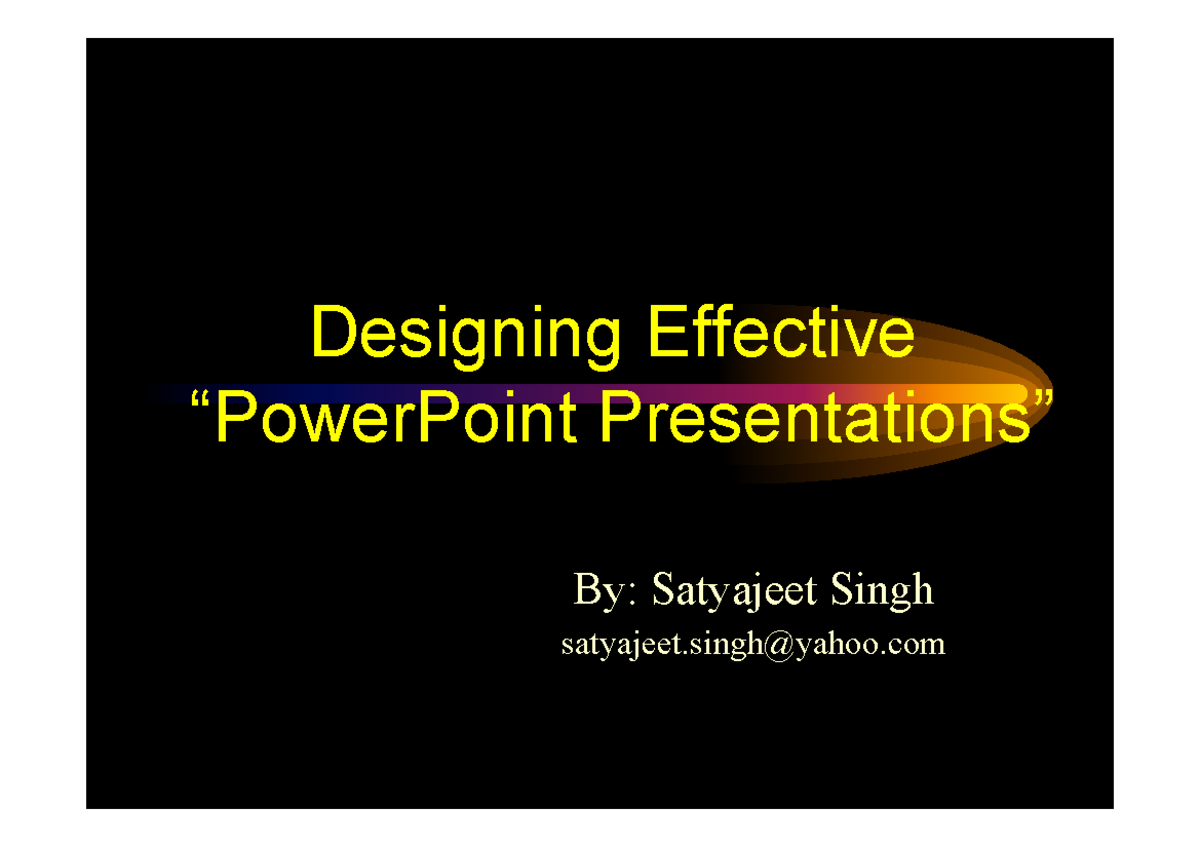 Designing Effective PowerPoint Presentations: Tips & Guidelines (B2B ...
