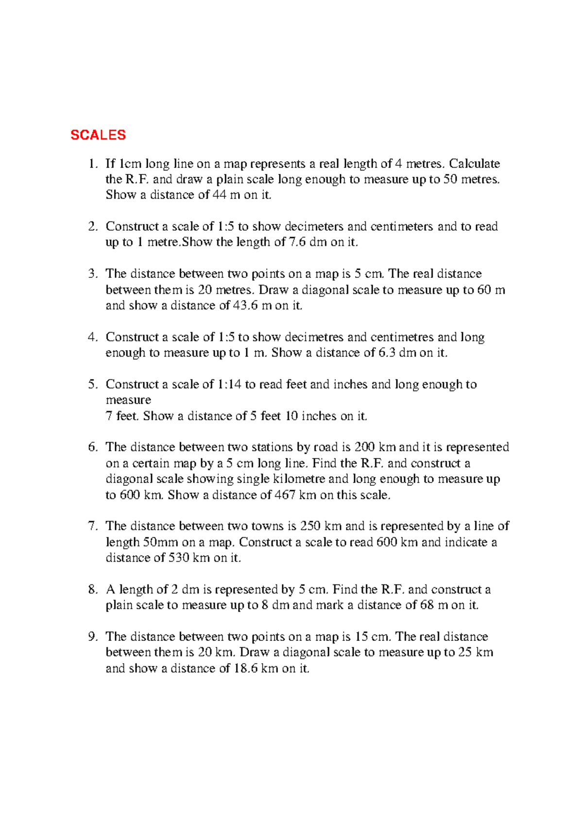 Scales UNIT 1 - Notes for Measurement Techniques and R.F. Calculations ...