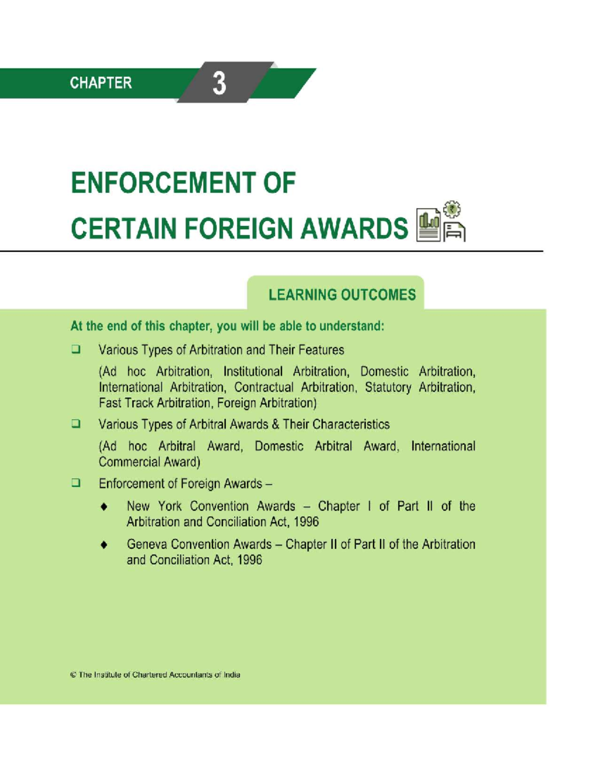Enforcement of Foreign Awards: Key Insights from Chapter 3 of ICAI SPOM ...