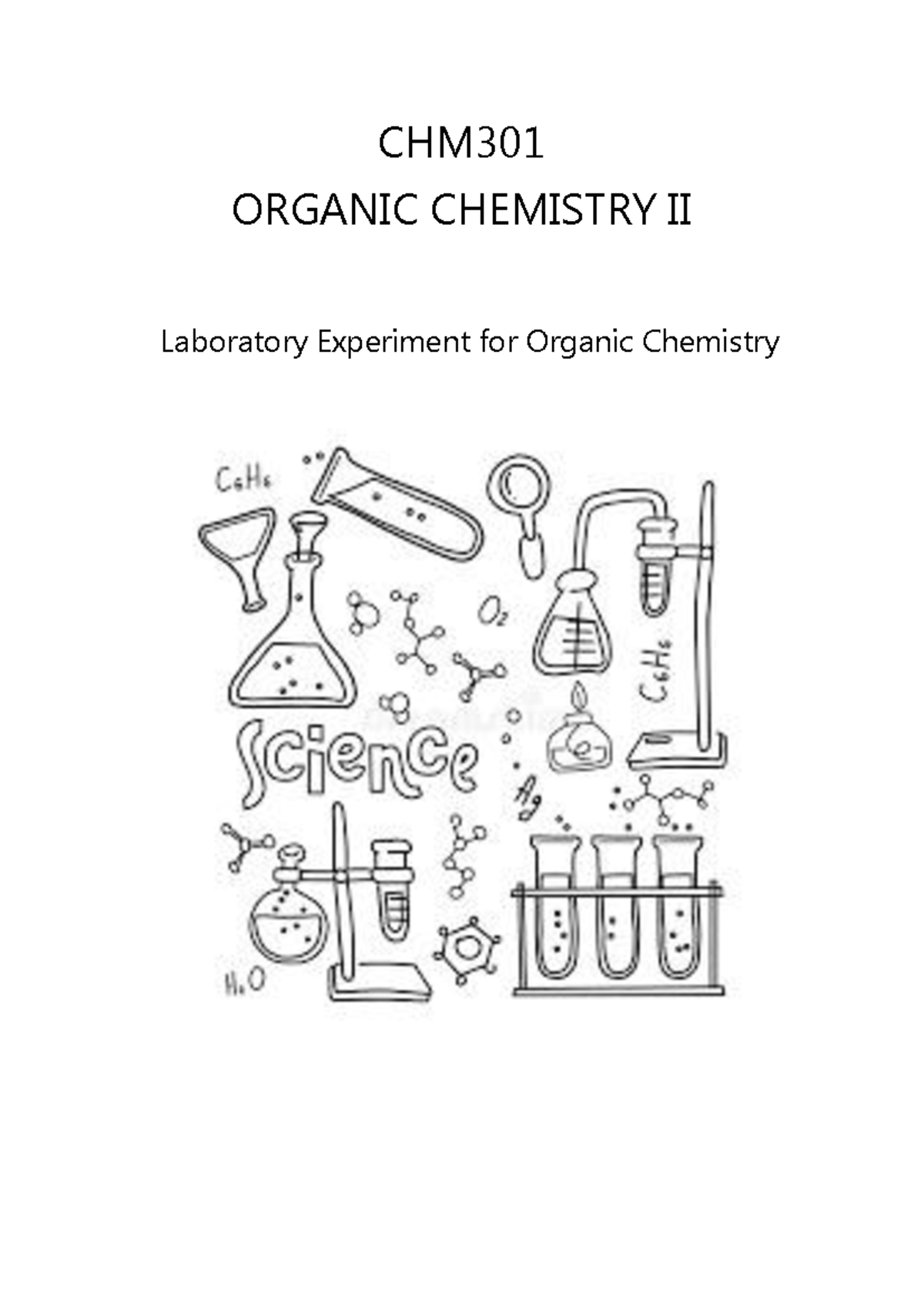 LAB Manual - chm - CHM ORGANIC CHEMISTRY II Laboratory Experiment for ...