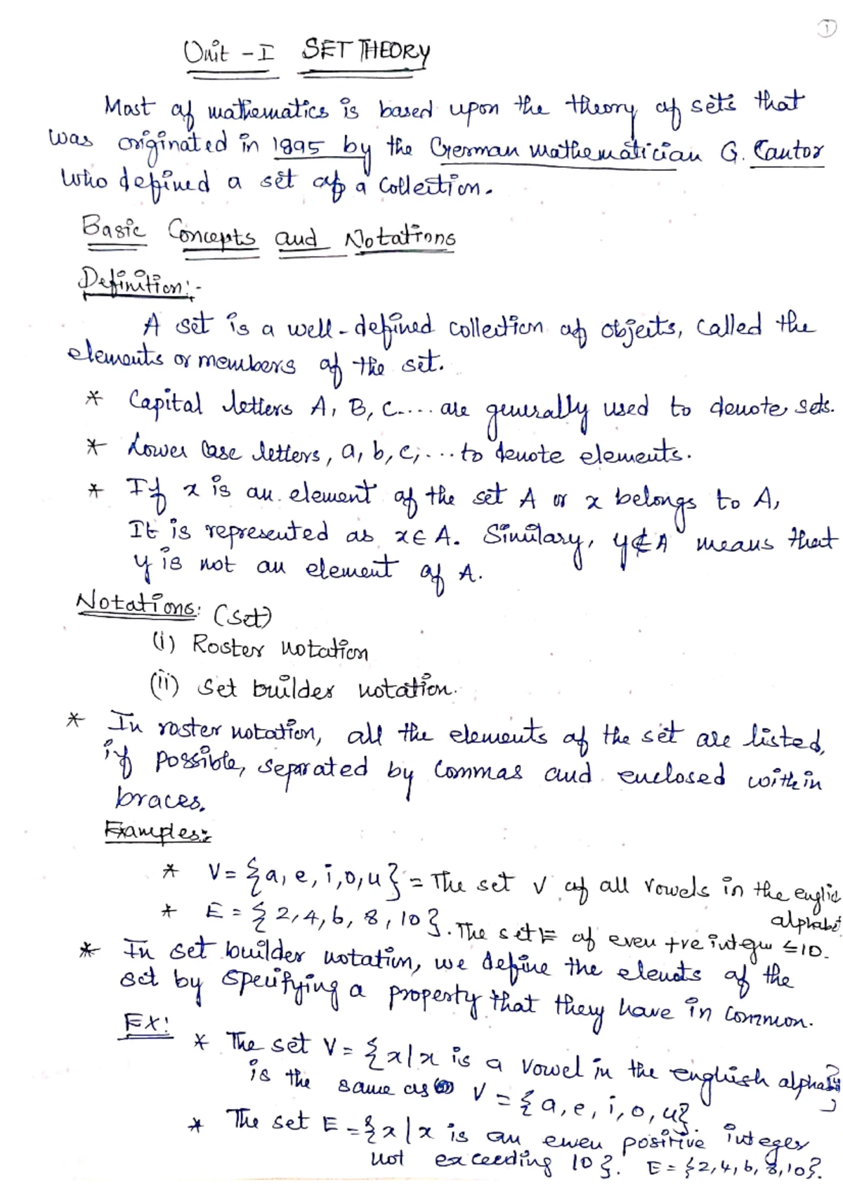 21MAB302T Discrete Mathematics: Set Theory Overview - Studocu