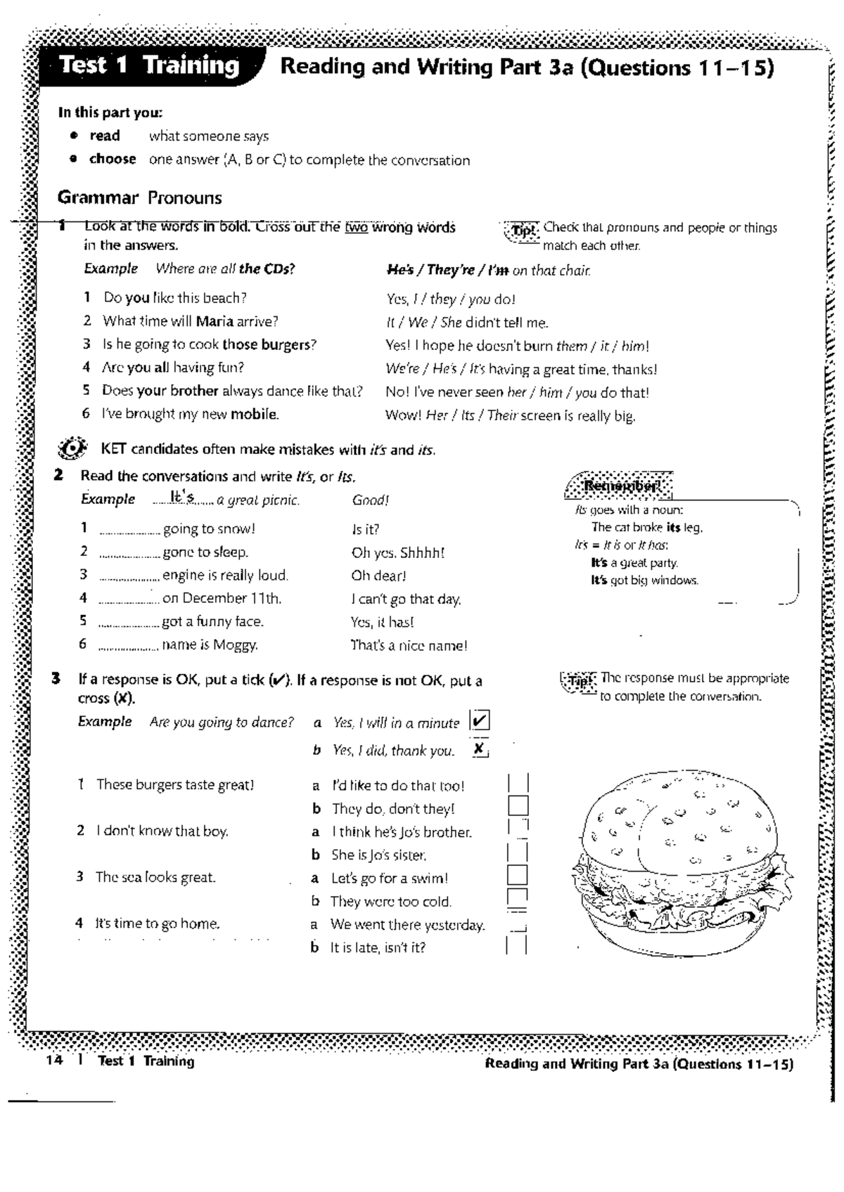 Test 1: Reading & Writing Part 3a Practice Qs for Writing 3a - Studocu