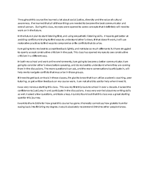 [Solved] Describe the core principles of social justice in the scenario ...