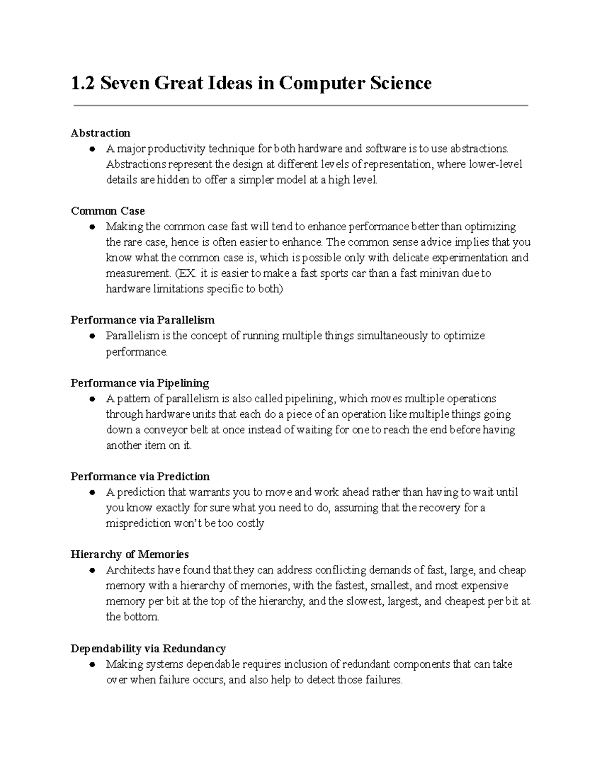 Zybooks Assignment #1: Seven Key Concepts in Computer Science (CECS 341 ...
