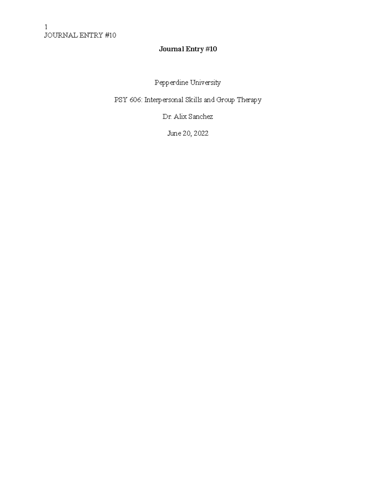 PSY 606: Journal Entry #10 - Reflections on Group Endings and Feedback ...