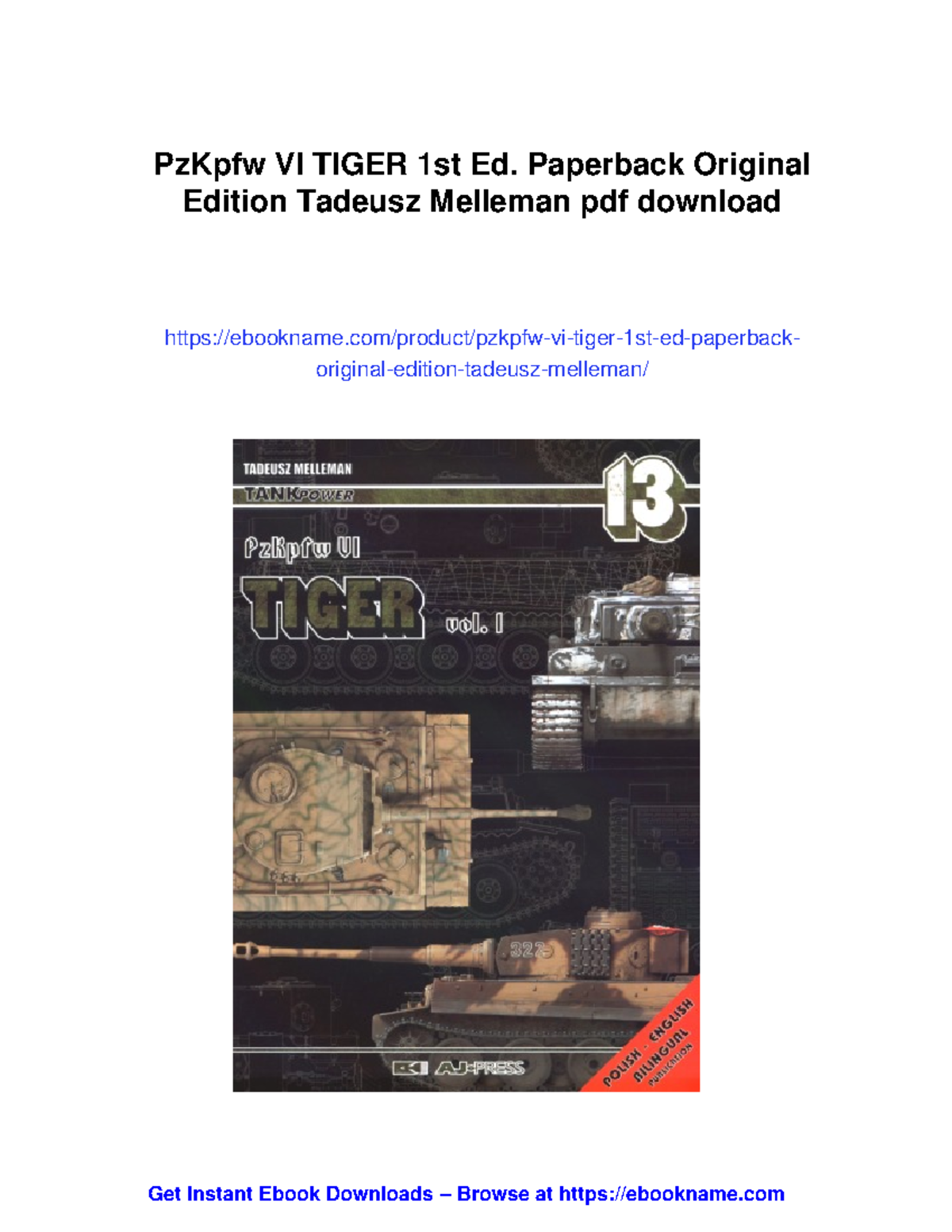 PzKpfw VI Tiger and biblical history: A comprehensive study guide - Studocu