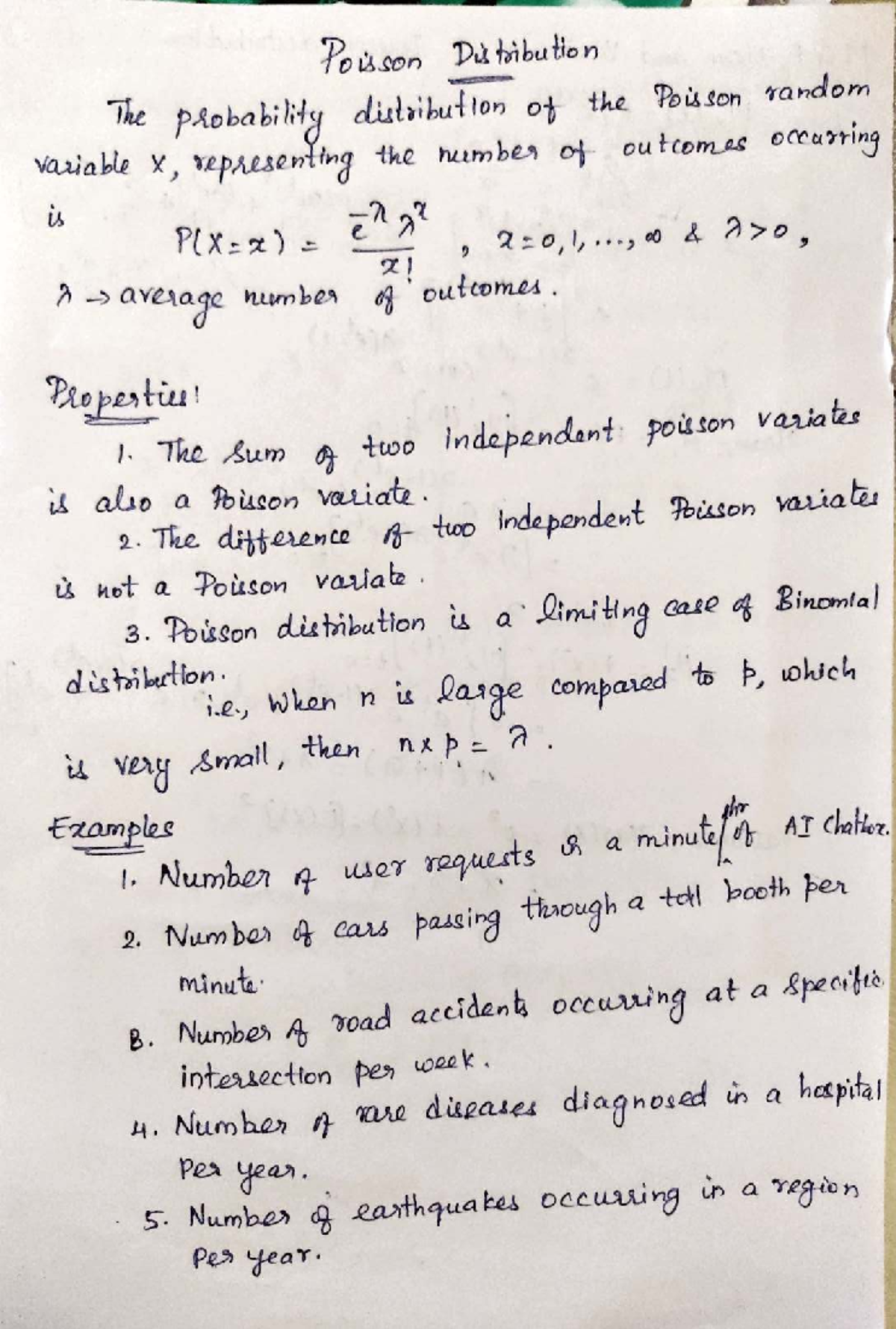 Module 2: Poisson Distribution Concepts and Applications - P&S - Studocu