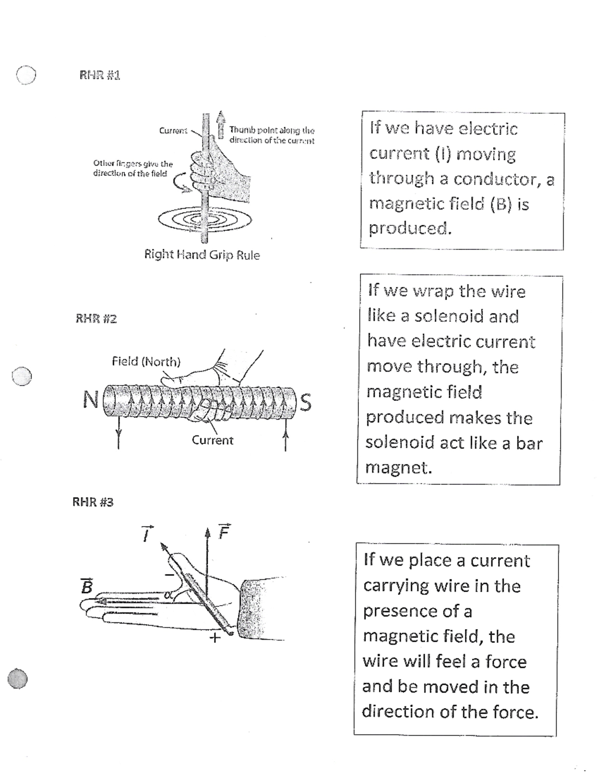 RHR Summary: Understanding Right Hand Rule (RHR) in Electromagnetism ...
