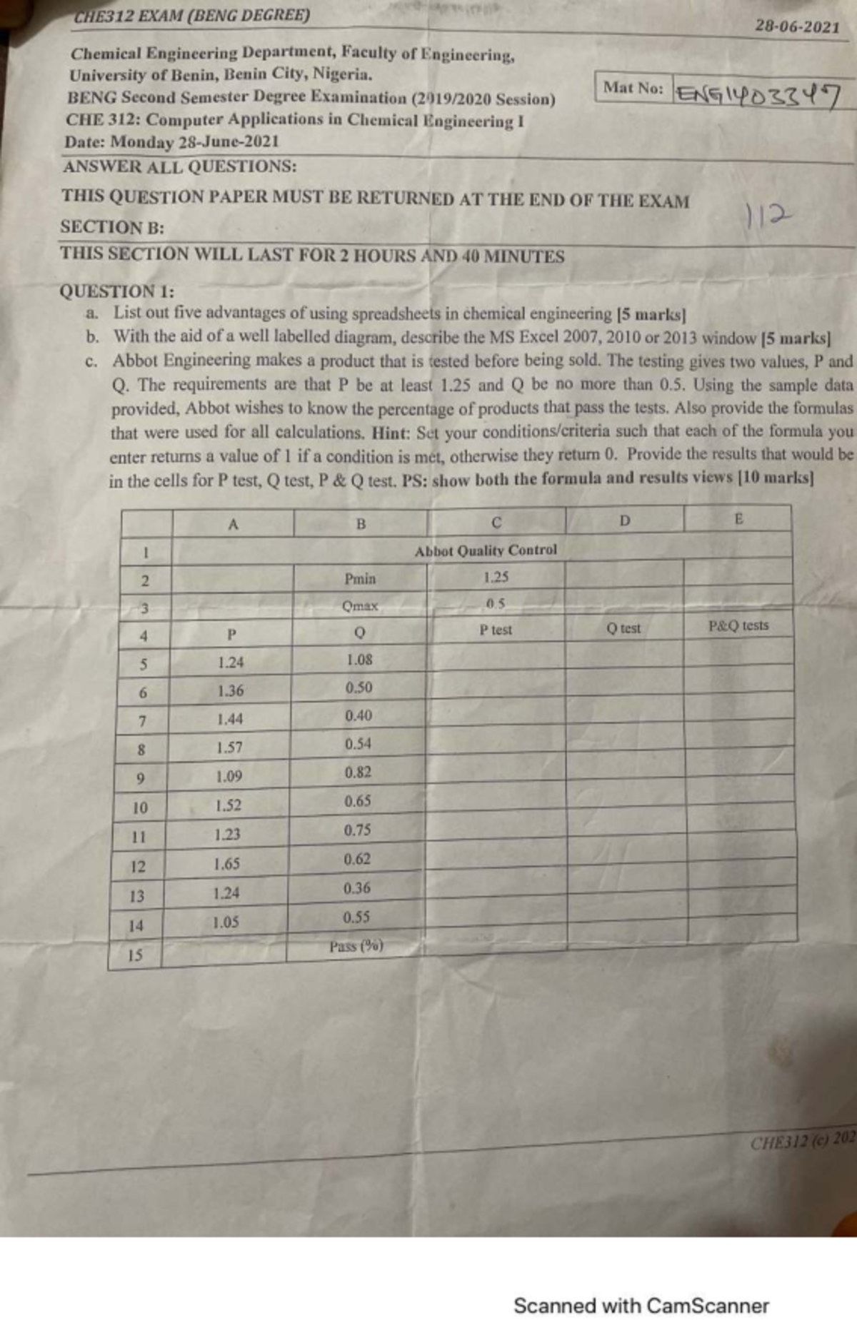 CHE312 final exam notes on computer applications in chemical ...