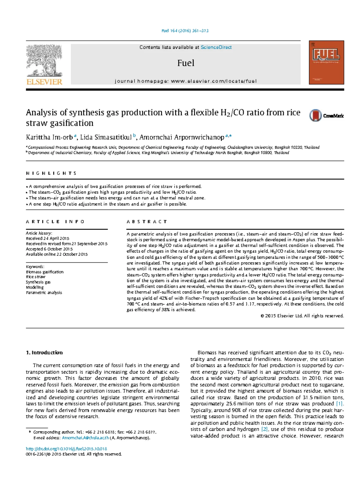 Gasification of Rice Straw Using Water Purification Sludge as Catalyst ...