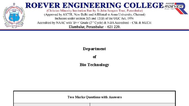 Two Marks Questions & Answers for Python (Course Code: NBA) - Studocu