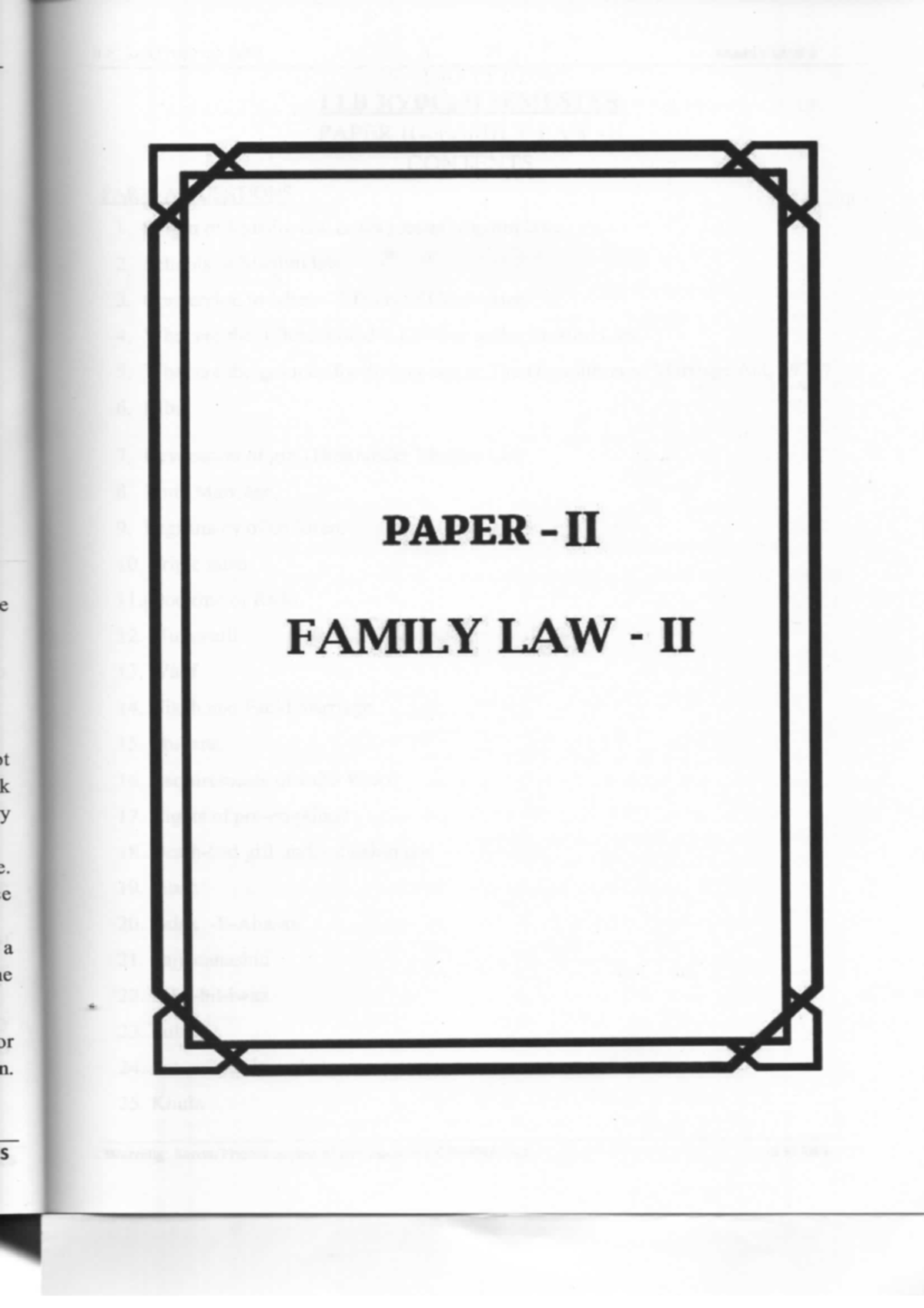 JB FL 2 - Family Law II: Sources and Effects in Muslim Law - Studocu