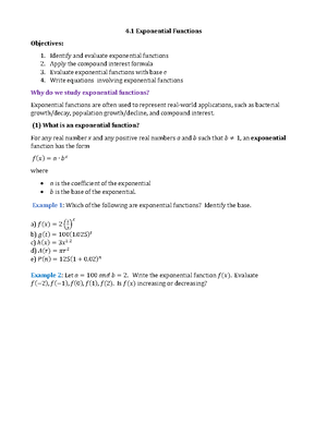 Understanding Exponential Functions: Concepts and Applications ...