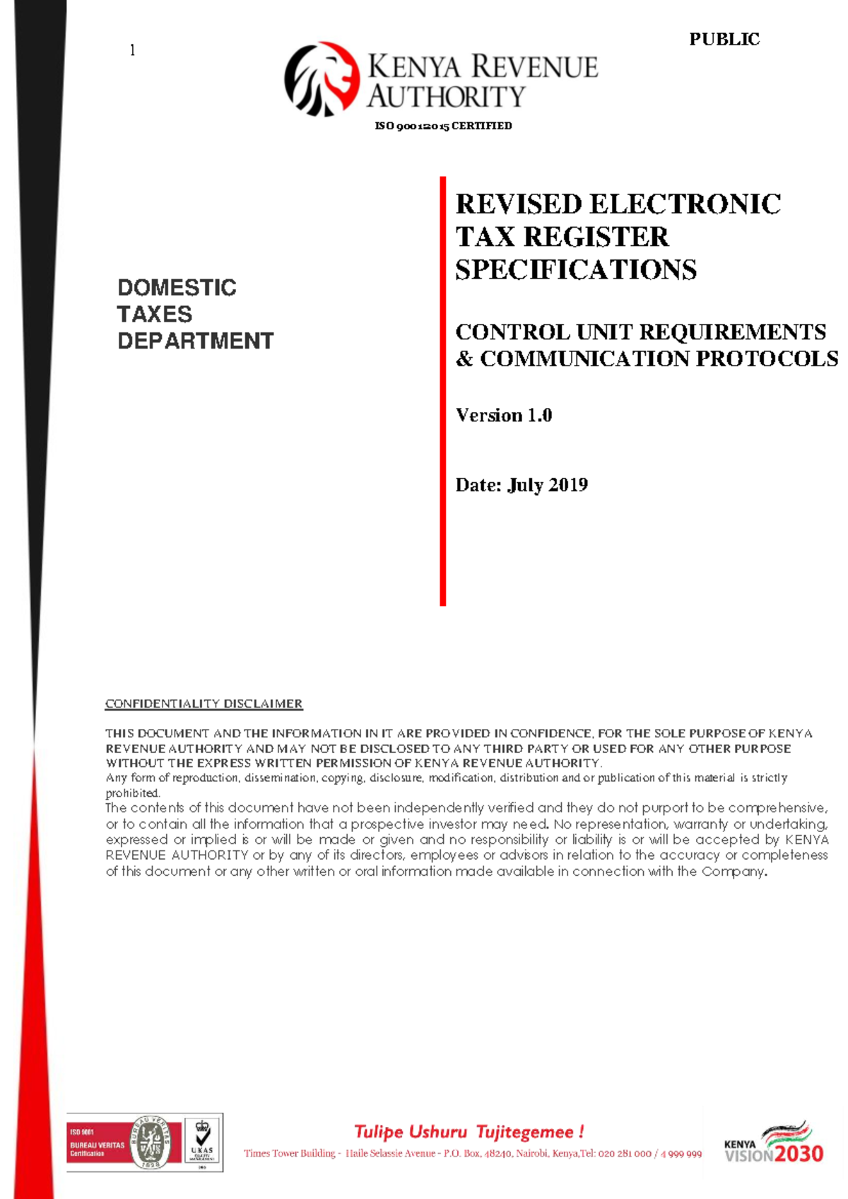 ITR Manual - REVISION DOCUMENT - 1 ISO 9001:2015 CERTIFIED REVISED ...