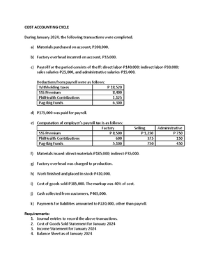 Cfas 2nd exam5 9 - CFAS - CHAPTER 6 – RECOGNITION AND MEASUREMENT ...