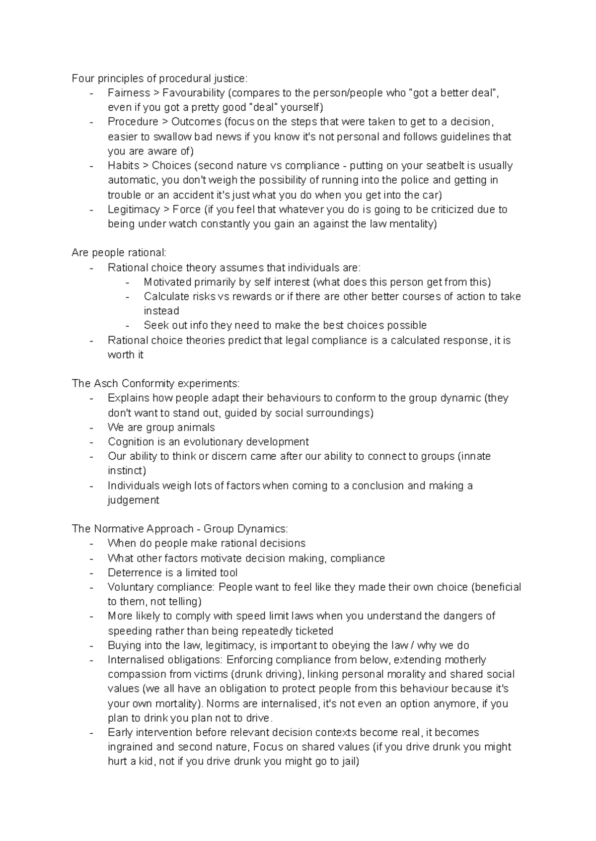 SOC109 L16: Understanding Procedural Justice Principles and Rational ...