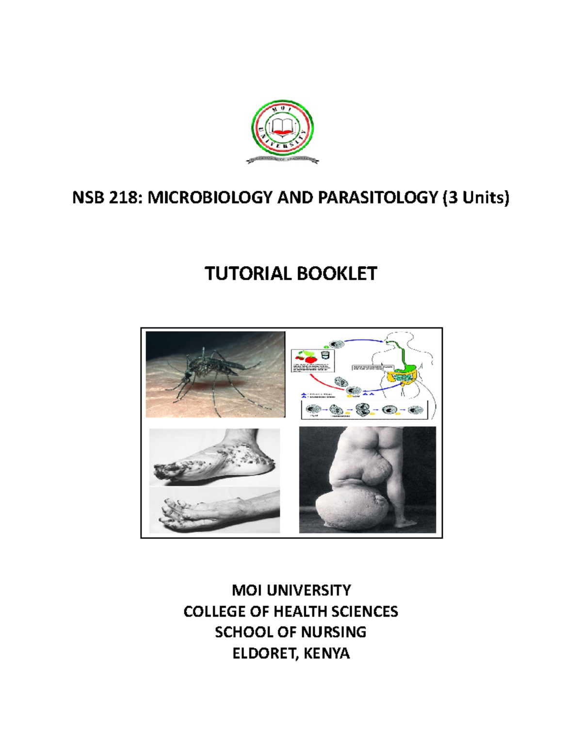 NSB 218: Microbiology & Parasitology Tutorial Problems Overview - Studocu