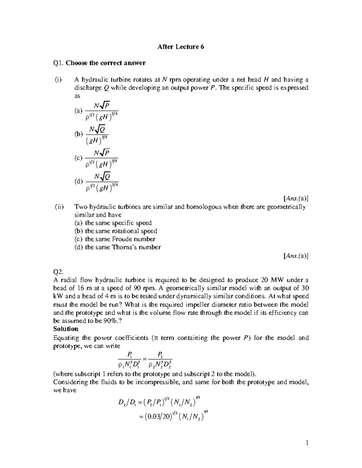 Mechanics of fluid 4th edition Potter solution - ####### A