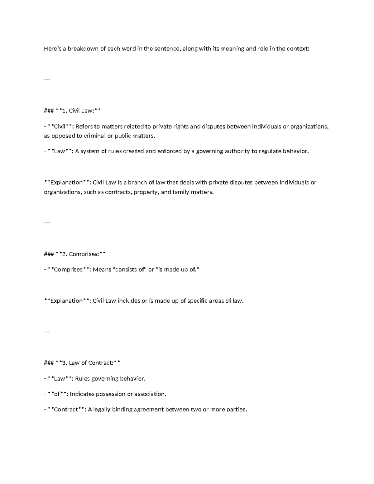 Business Law (BL101): Key Concepts and Classifications Explained - Studocu