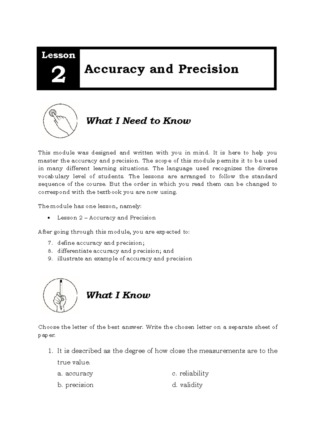 General Physics 1 - Lesson 2: Understanding Accuracy and Precision ...