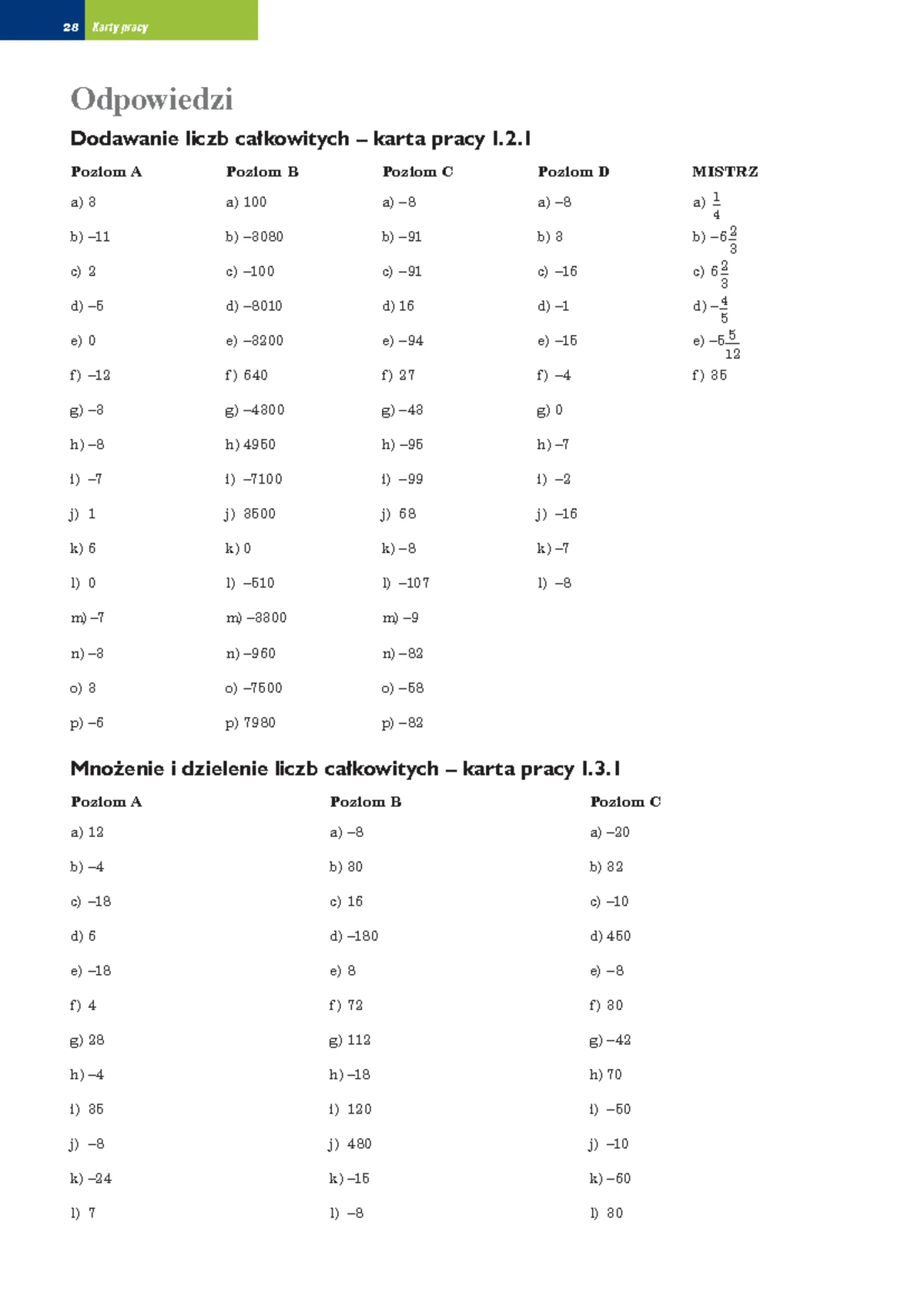 NOWA ERA - Matematyka z kluczem - karty-pracy-klasa-6-dzial-iv - 20