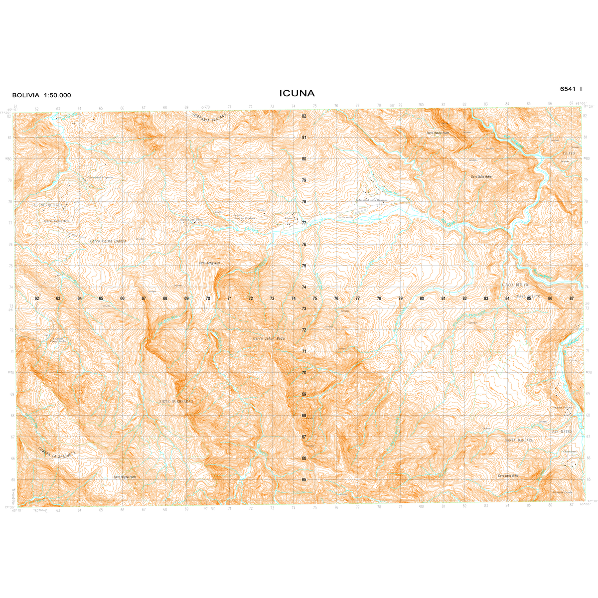 ICUNA 6541-I: Topographic Map of Bolivia - Studocu