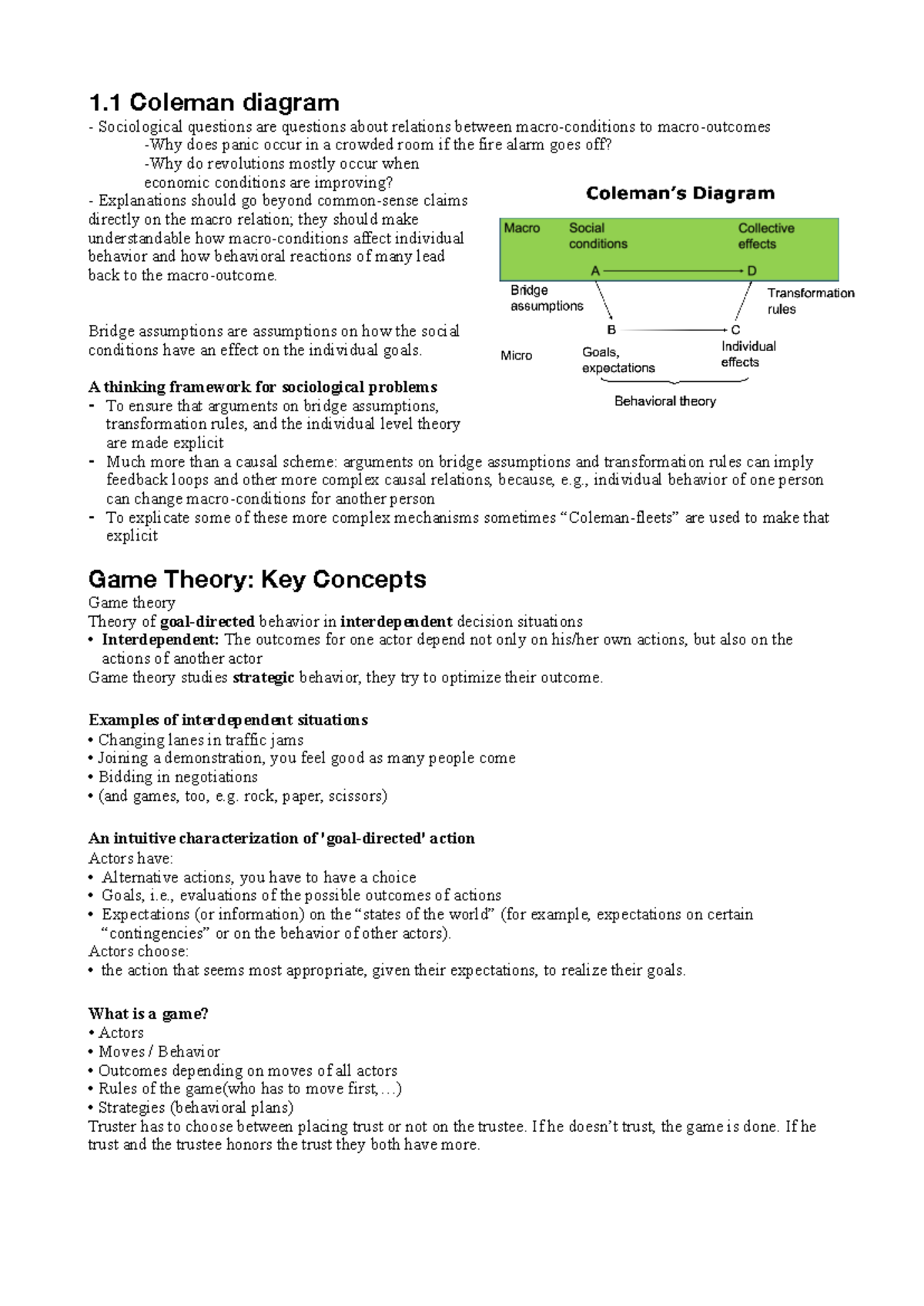 Advanced Social Theory Clips: Exploring Game Theory Concepts and  Applications - Studeersnel