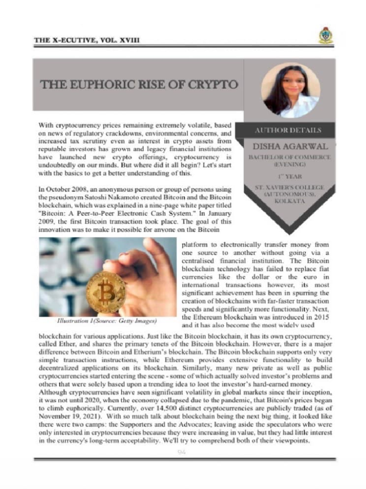 The Euphoric Rise of Crypto: An Overview (B.Com 1755094169) - Studocu