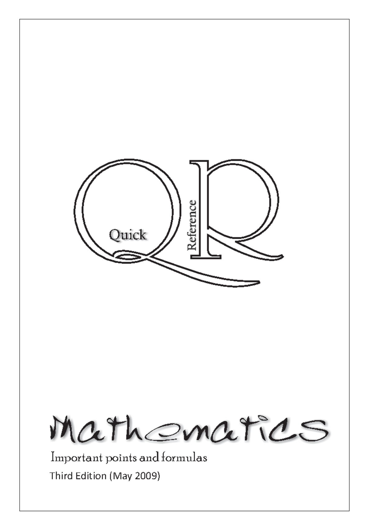 Maths Formulas and Concepts Overview - Math 101 Reference Guide - Studocu