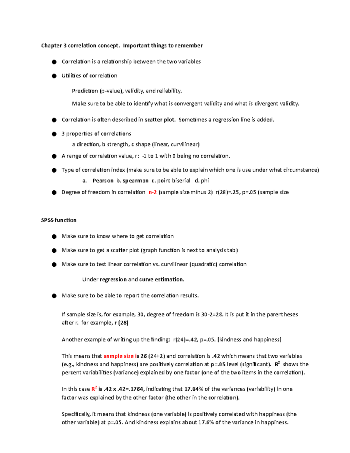 Chapter 3 Correlation - Chapter 3 correlation concept. Important things ...