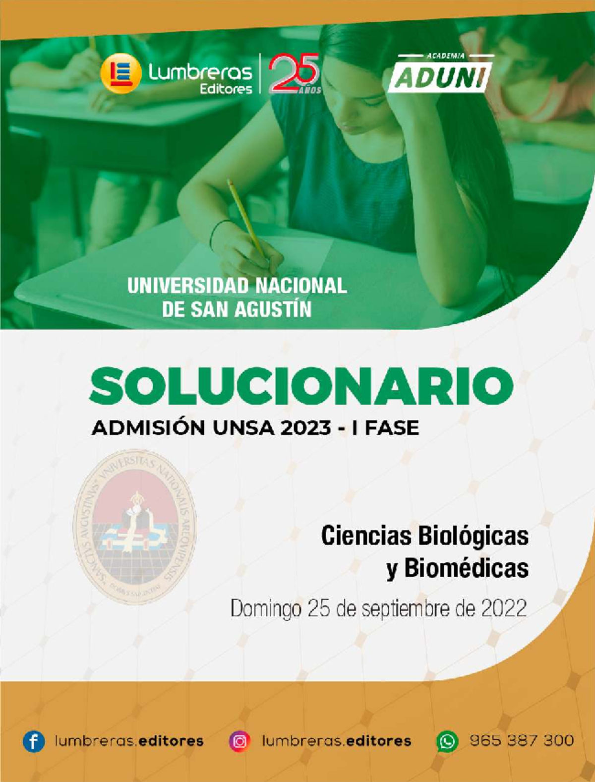 SOLU Biomedicas UNSA I Fase 2023 (BIO) - Preguntas y Respuestas - Studocu