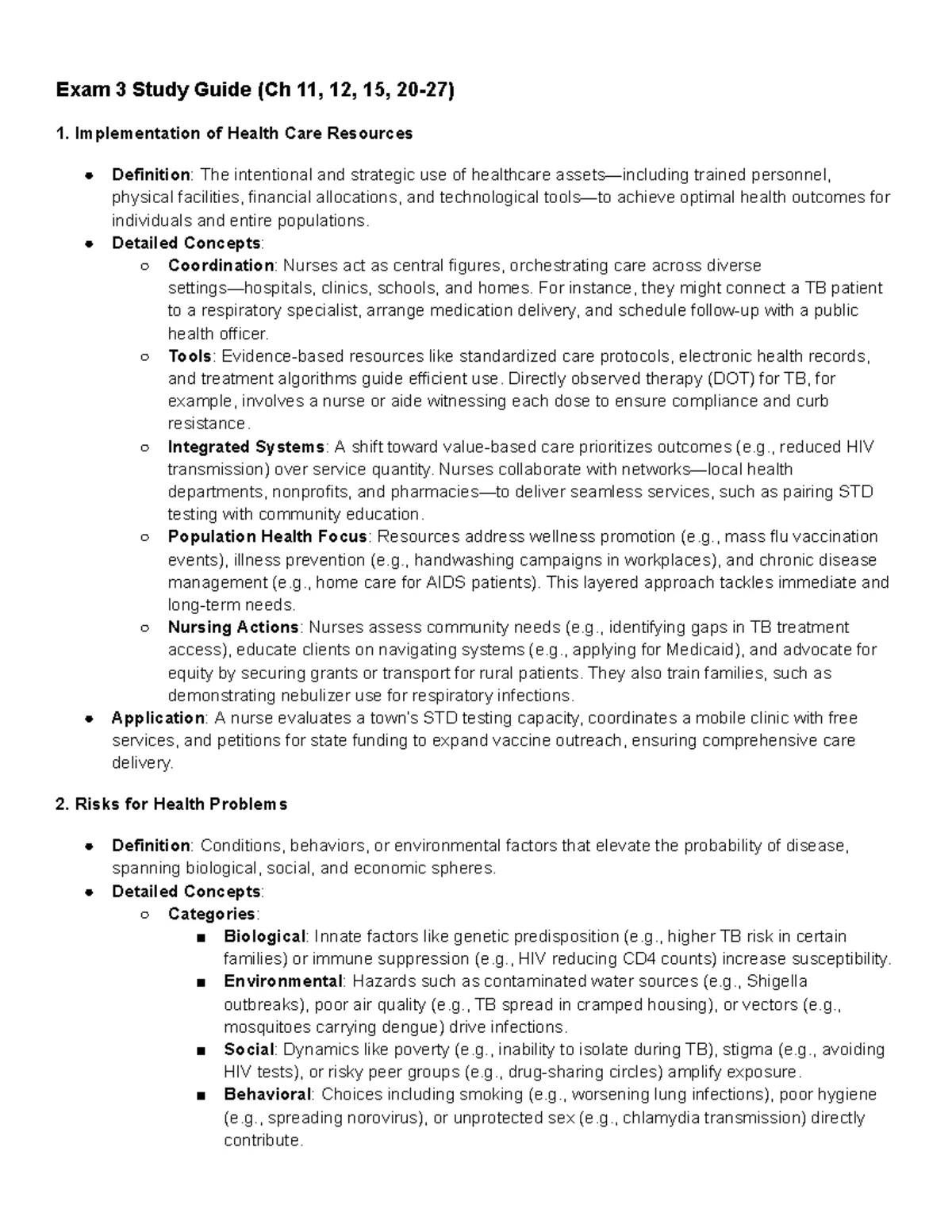 Exam 3 Study Guide: Key Concepts from Chapters 20, 49-55 - Studocu