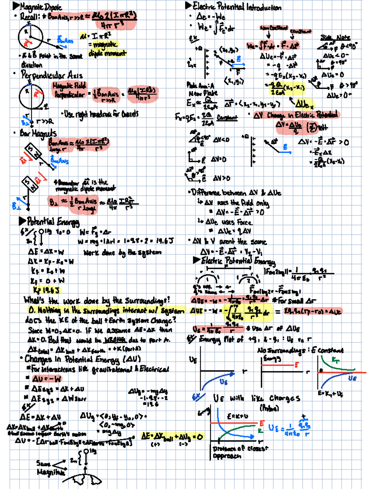 Physics 2212 GPS Week 8 - HW & Notes on Electric Fields and Potentials ...