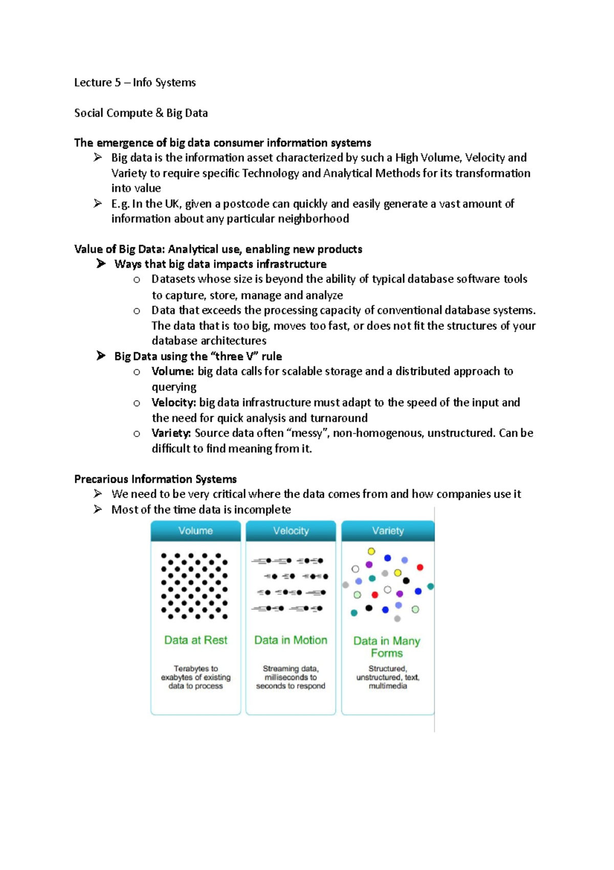 Lecture 5 - Info Systems - Lecture 5 – Info Systems Social Compute ...