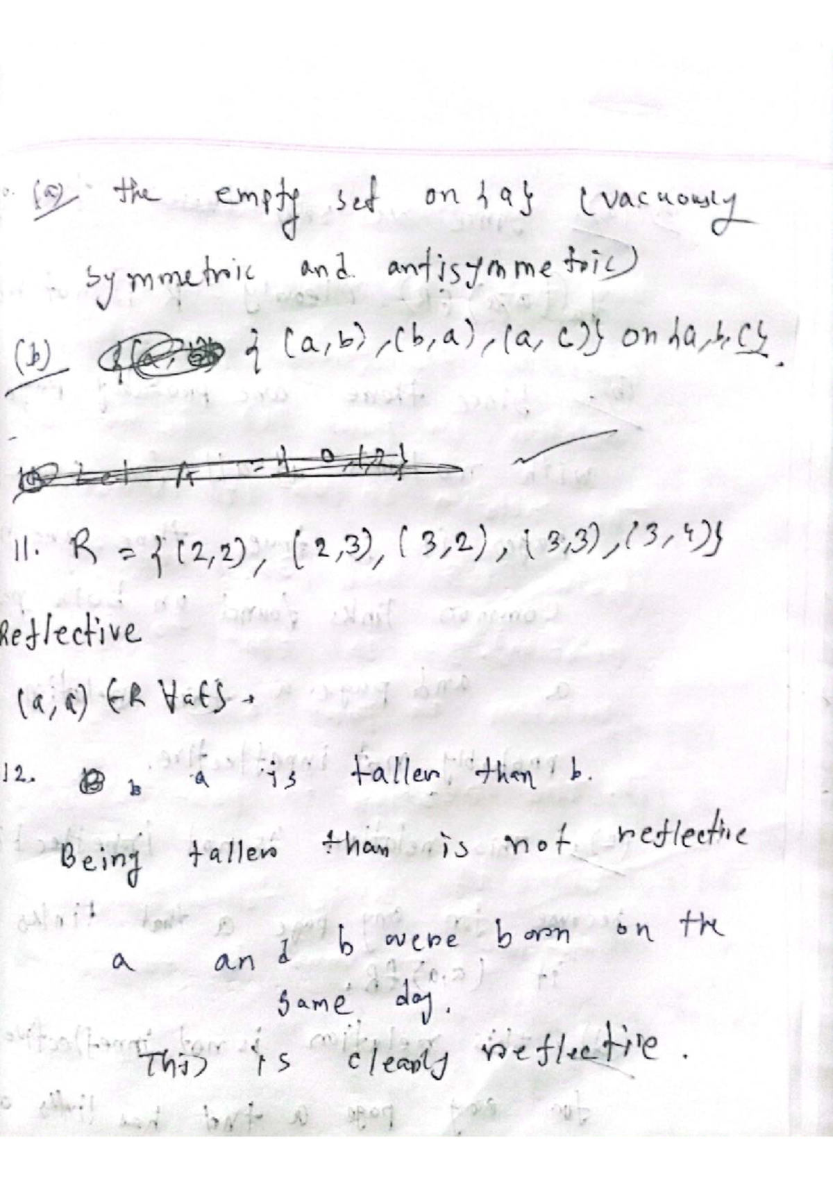 EX 9.1 P2 - Discrete Mathematics: Relations and Properties Analysis ...