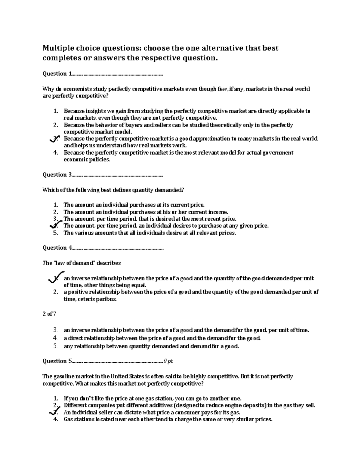 CH-3 Multiple Choice Questions Answer Key and Explanations - Studocu