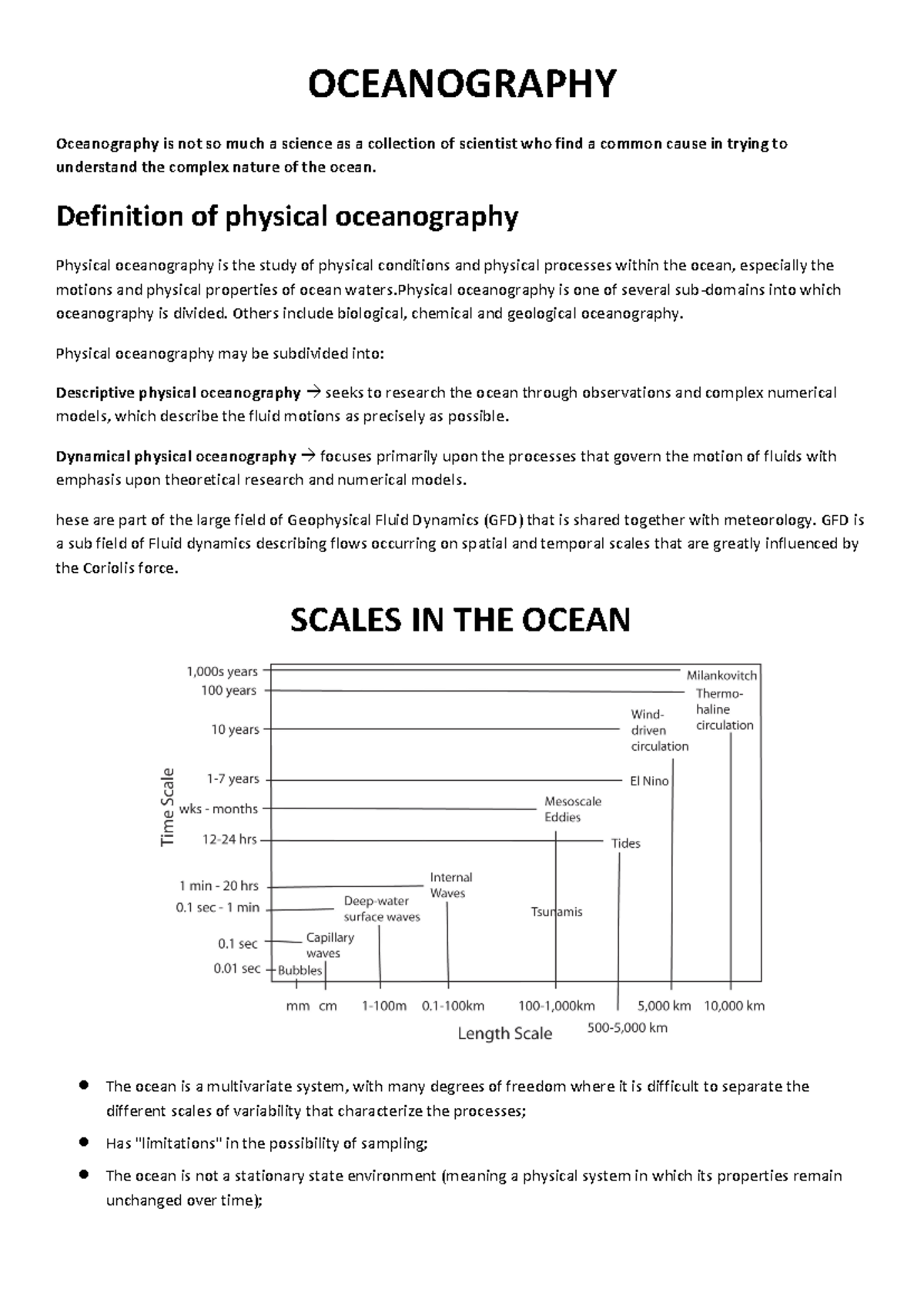 Oceanography AA 2021-2022: Understanding Physical Processes and Data ...