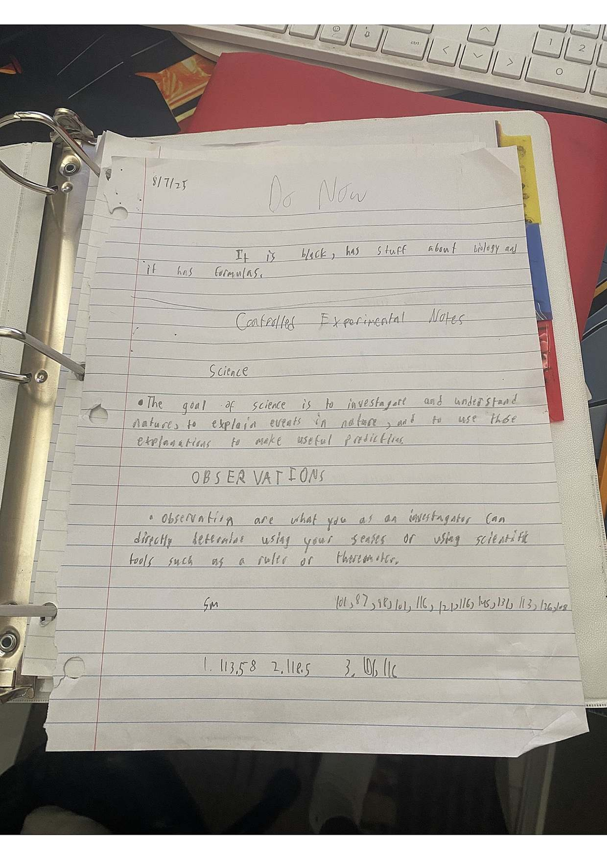 Biology Formulas and Experimental Notes - SM 101, 87, 116, 113 - Studocu