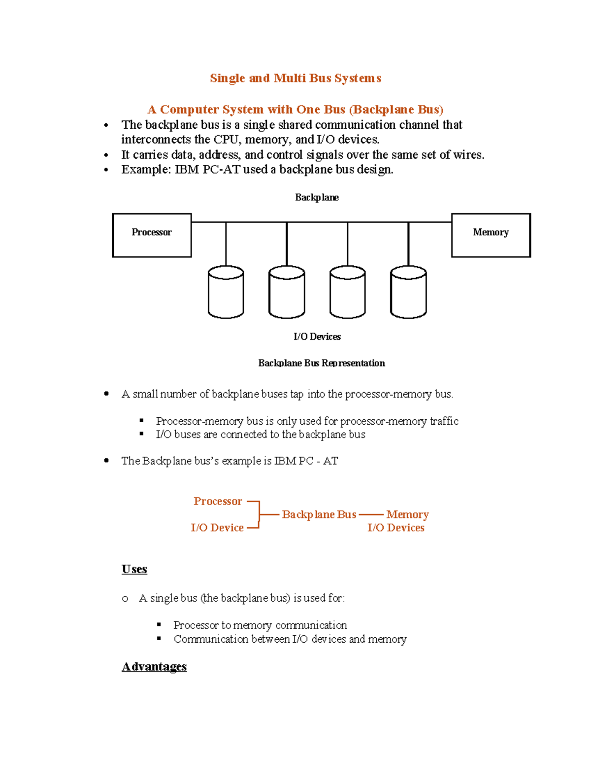 Week 7 Lecture Notes: Single & Multi Bus Systems (CAAO 23102025) - Studocu