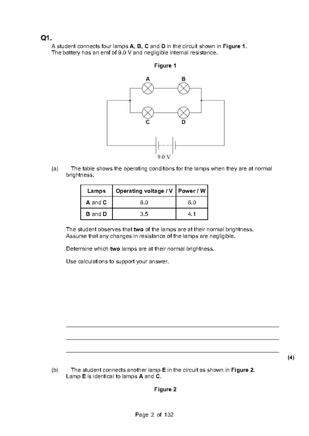 Current Electricity 2 - Exam Practice Questions and Solutions - Studocu