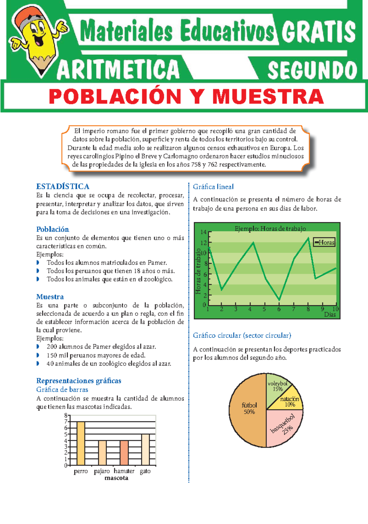 Población y Muestra en Estadística para Segundo Grado de Secundaria ...