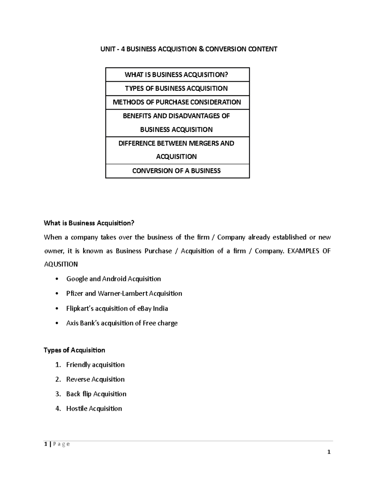 Sem-2 FA Unit-4 Business Acquisition And Conversion - UNIT - 4 BUSINESS ...