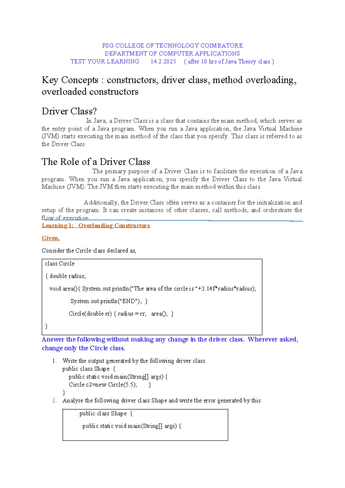Worksheet 1 in MAD - Temperature Conversion Practice Materials - Studocu