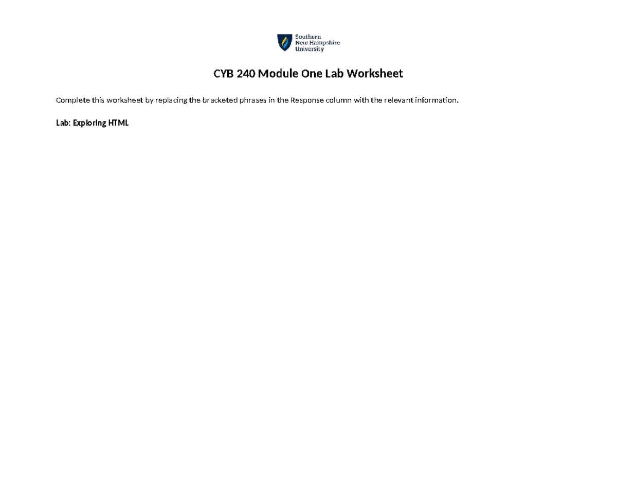 CYB 240 Module 5 Lab: Command Injection & Security Risks - Studocu