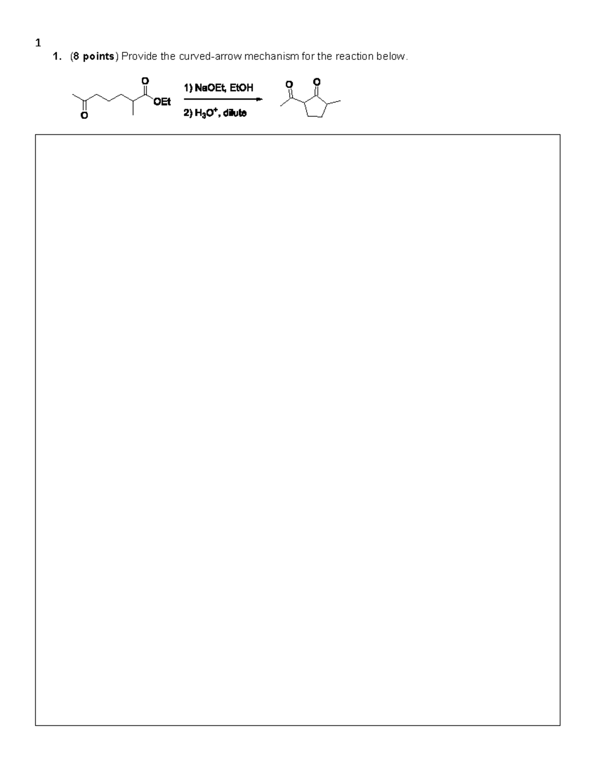 Exam 3 Practice Problems (CHEM 101) - Mechanisms & Reactions - Studocu